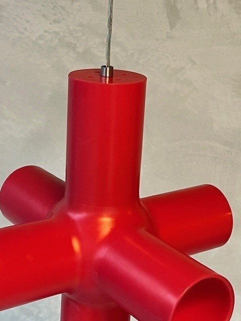 Crosslight hanglamp Jan Melis & Ben Oostrum design prijs p/s, Kunststof, ., Vintage, Zo goed als nieuw