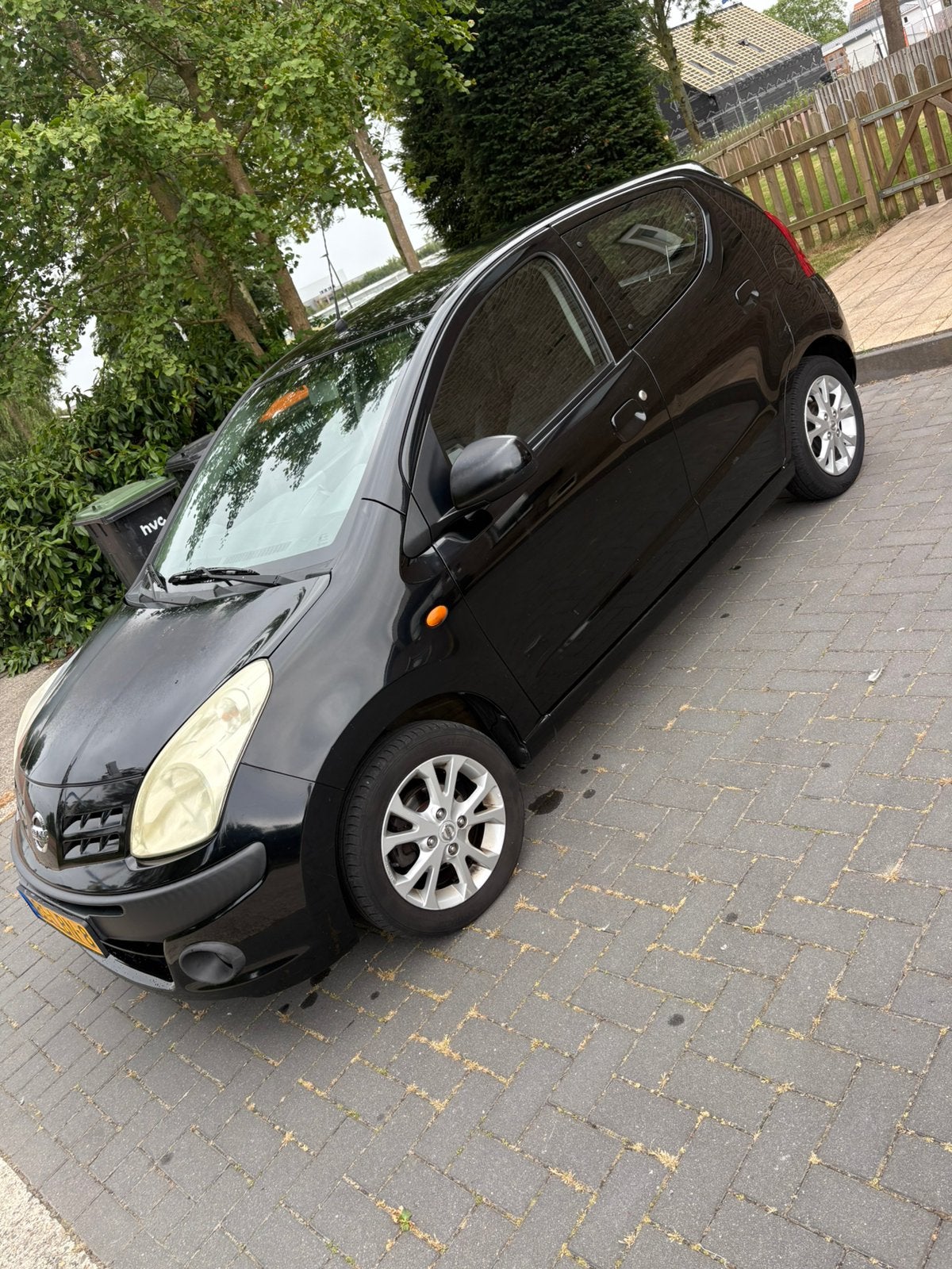 Nissan Pixo 1.0 50KW 5D 2010 Zwart, Voorwielaandrijving, Stof, 200 kg, 4 stoelen