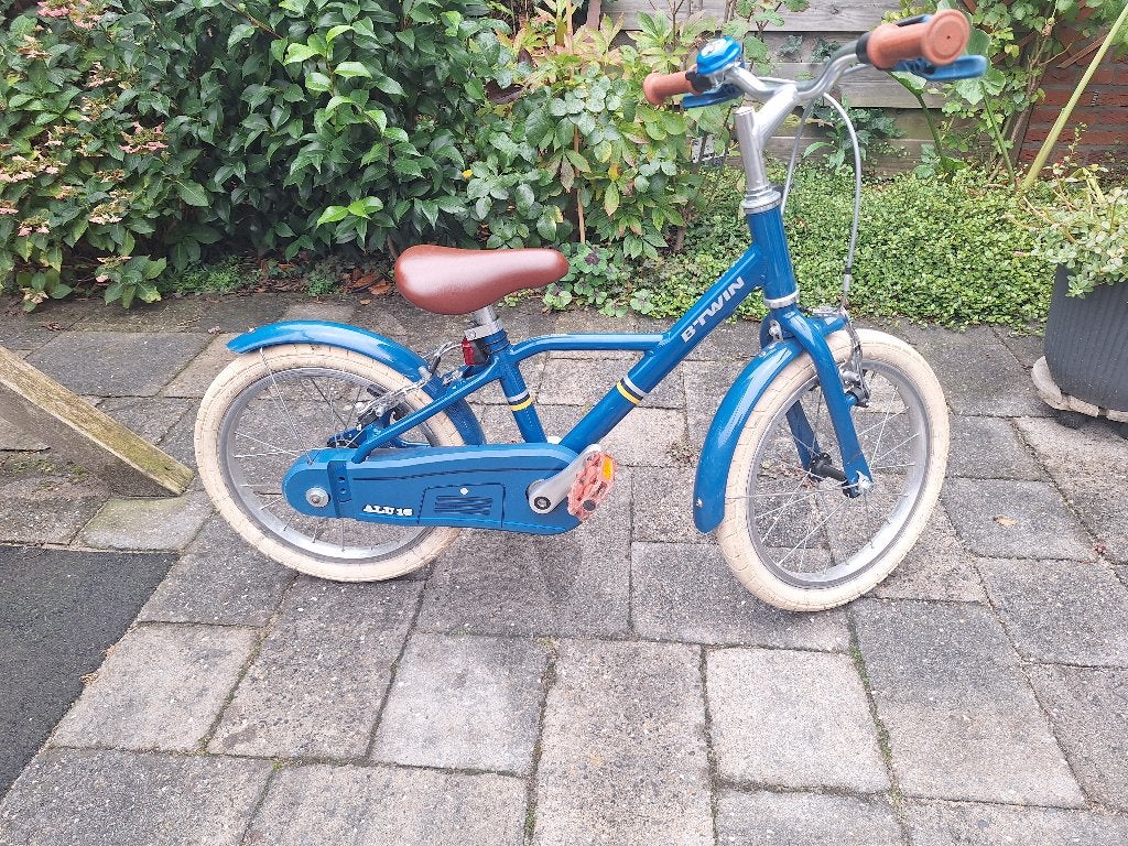 B'TWIN City 900 Kinderfiets 16 inch – Blauw, Ophalen, B.Twin, Velgrem, 16 tot 20 inch