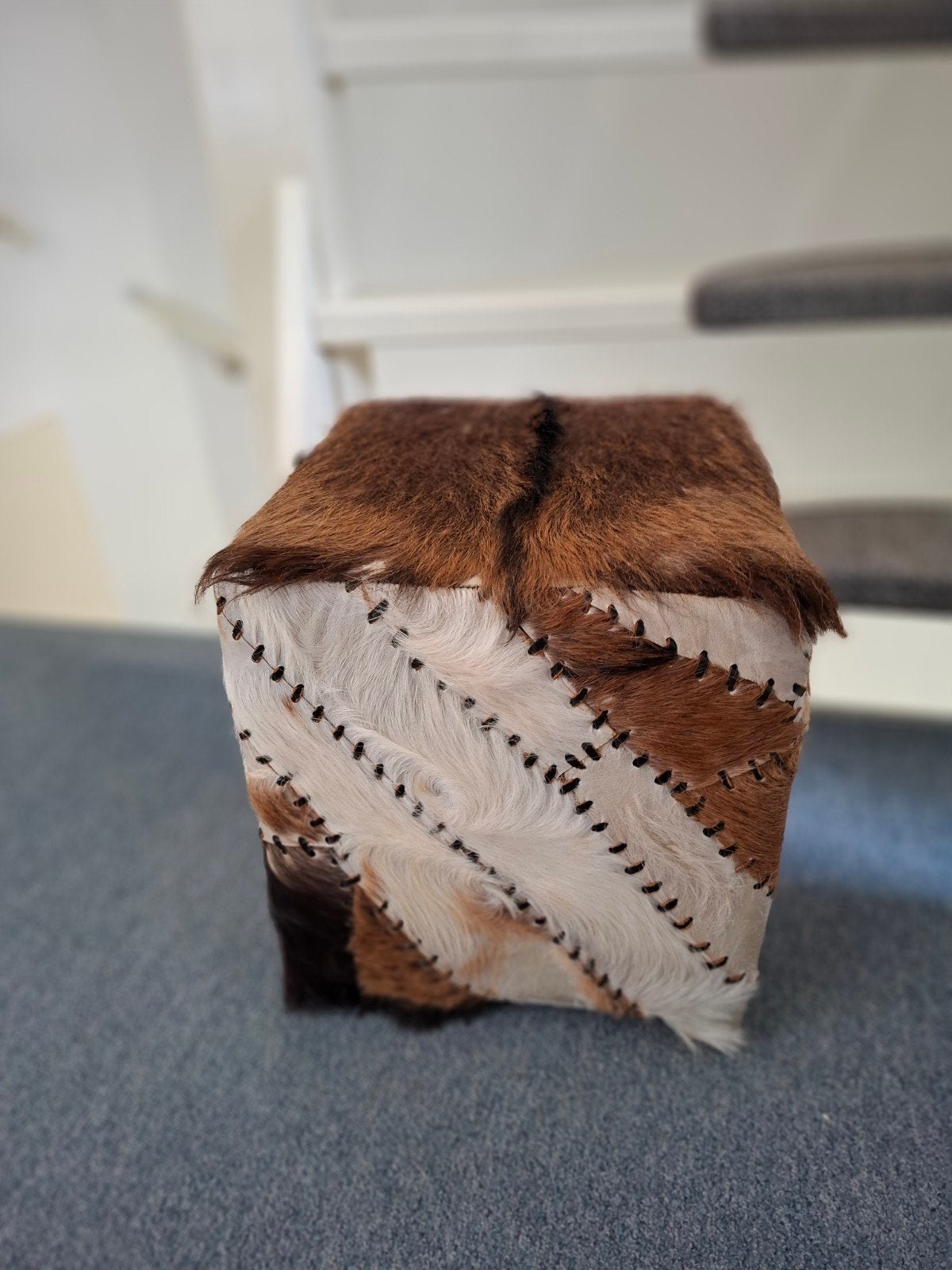 Poef/Voetenbank, Ophalen, Minder dan 50 cm, Vierkant, Minder dan 50 cm