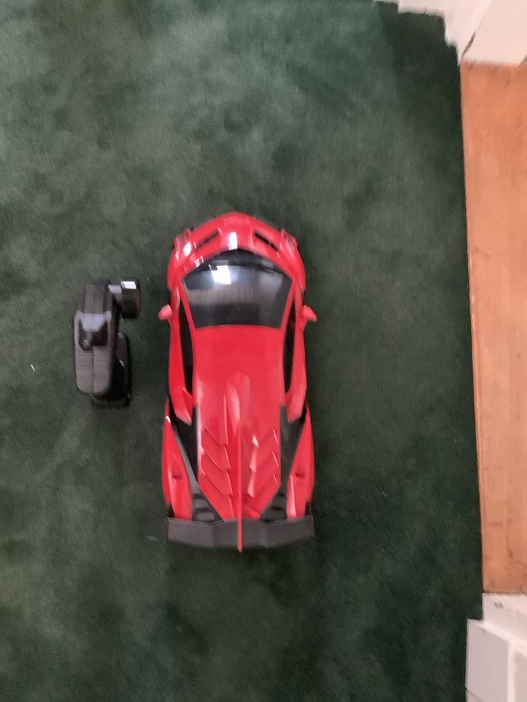 Rode RC Sportwagen met Afstandsbediening, Elektro, Ophalen of Verzenden, Zo goed als nieuw, Auto onroad
