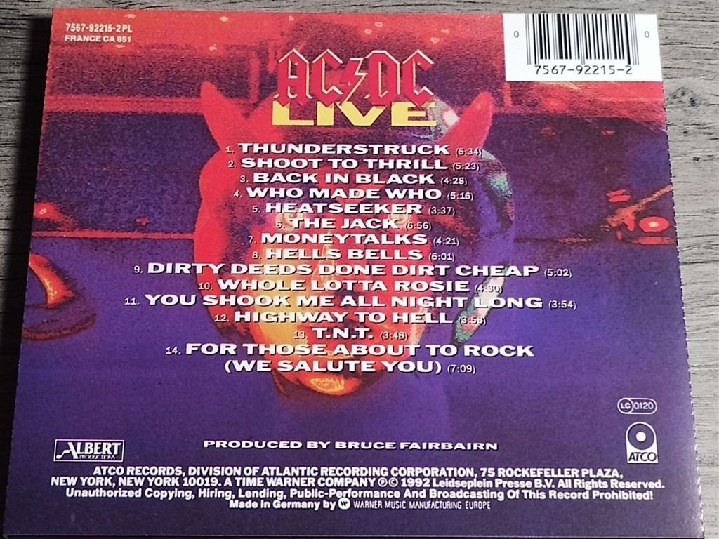 AC/DC - Live, Cd's en Dvd's, Ophalen of Verzenden, Zo goed als nieuw
