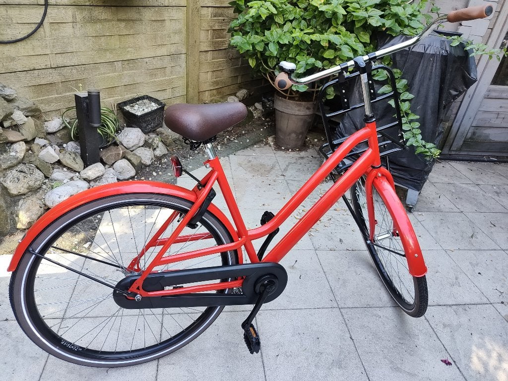 Een gloednieuwe fiets, Ophalen, Terugtraprem