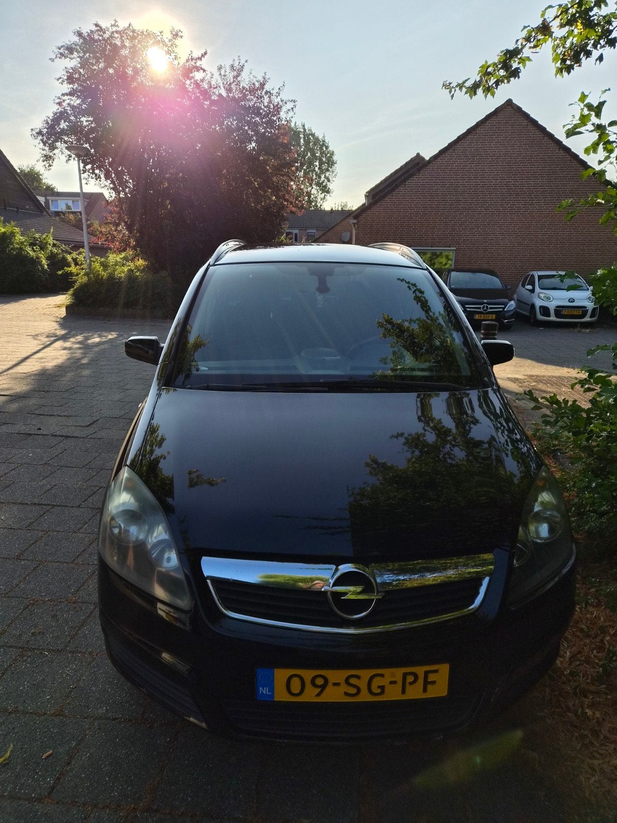 Opel Zafira 1.8 2006 Zwart, Auto's, 4 cilinders, Zwart, Origineel Nederlands, Particulier