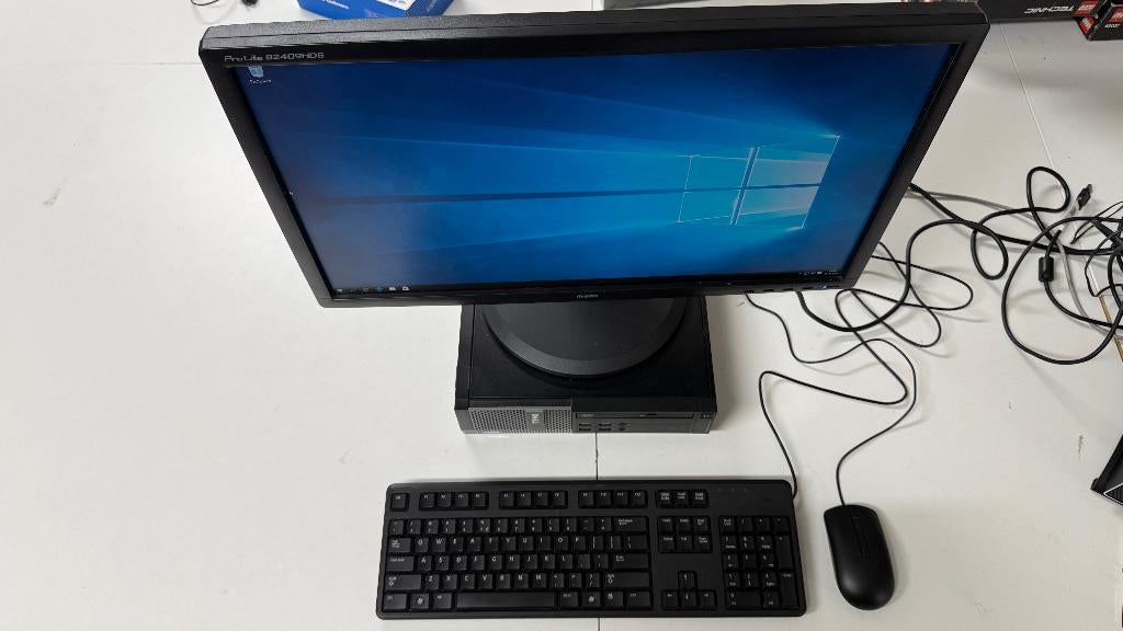 dell optiplex 9020 core i7-4790 3,6ghz/16GB/128GB+2TB/24inch, Gebruikt, Met monitor, Ophalen of Verzenden, 2 TB