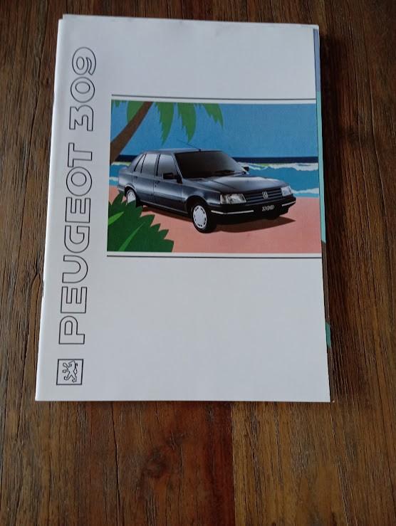 Peugeot 309 o.a GTi en GTi 16 + Prijslijst 1991 32 pag., Verzenden, Zo goed als nieuw, Peugeot