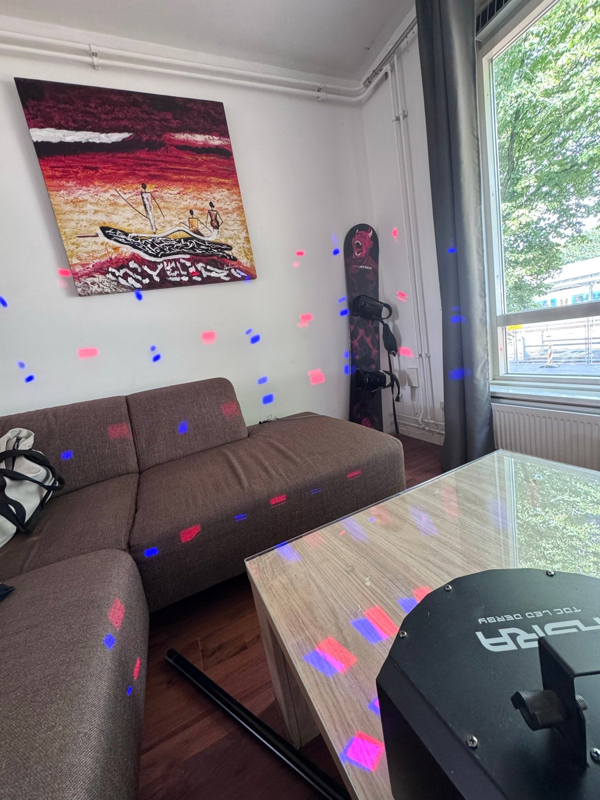 2x DJ / Disco Verlichting - Moving Head + Ayra LED Derby, Ophalen of Verzenden, Zo goed als nieuw, Licht, Geluidgestuurd