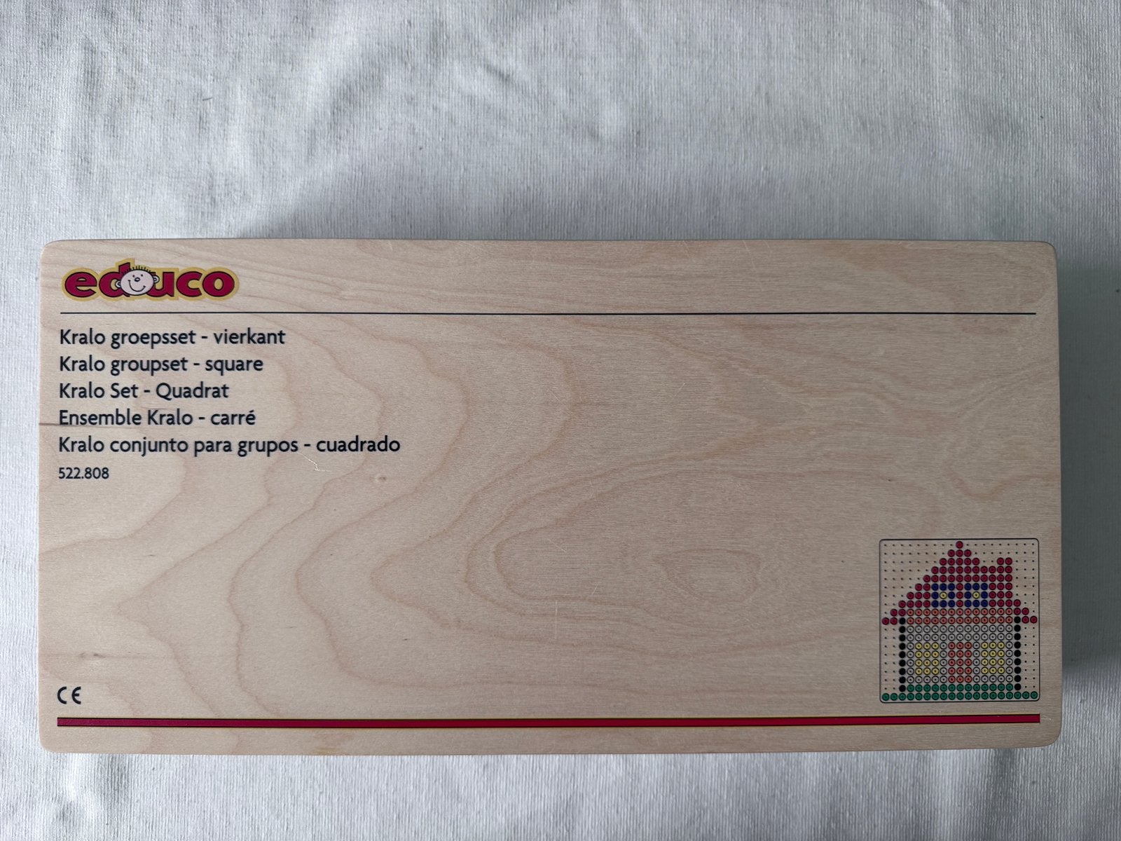 Nieuwe Educo Kralenplank Groepsset Vierkant / Houten Kist, Ophalen of Verzenden, Nieuw, Ontdekken