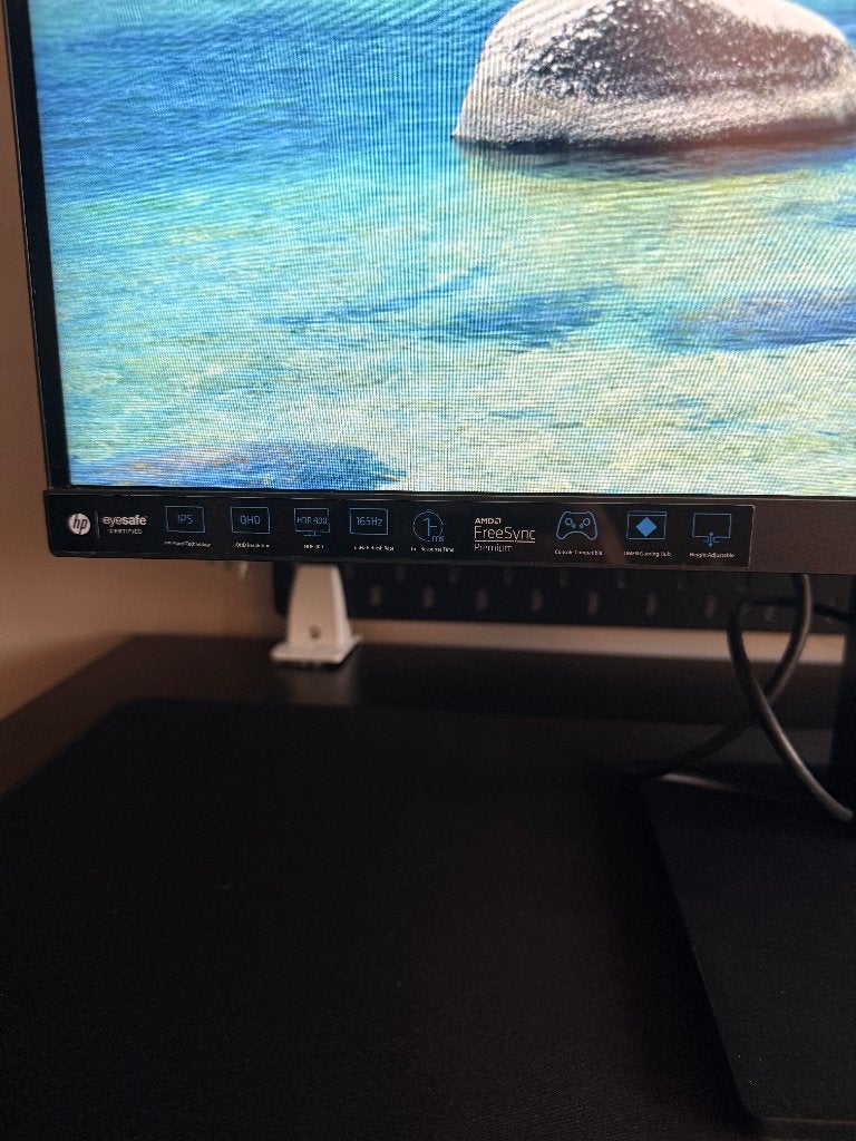 HP X27q 27" 2560x1440 165Hz IPS Monitor | Perfect Werkend, Computers en Software, Monitoren, Gaming, HDMI, IPS, Ophalen of Verzenden