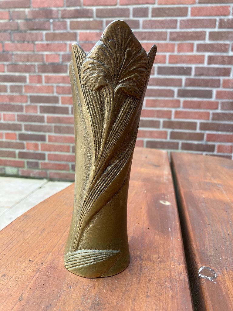 Bronzen vaas art nouveau, Antiek en Kunst, Antiek | Koper en Brons, Ophalen