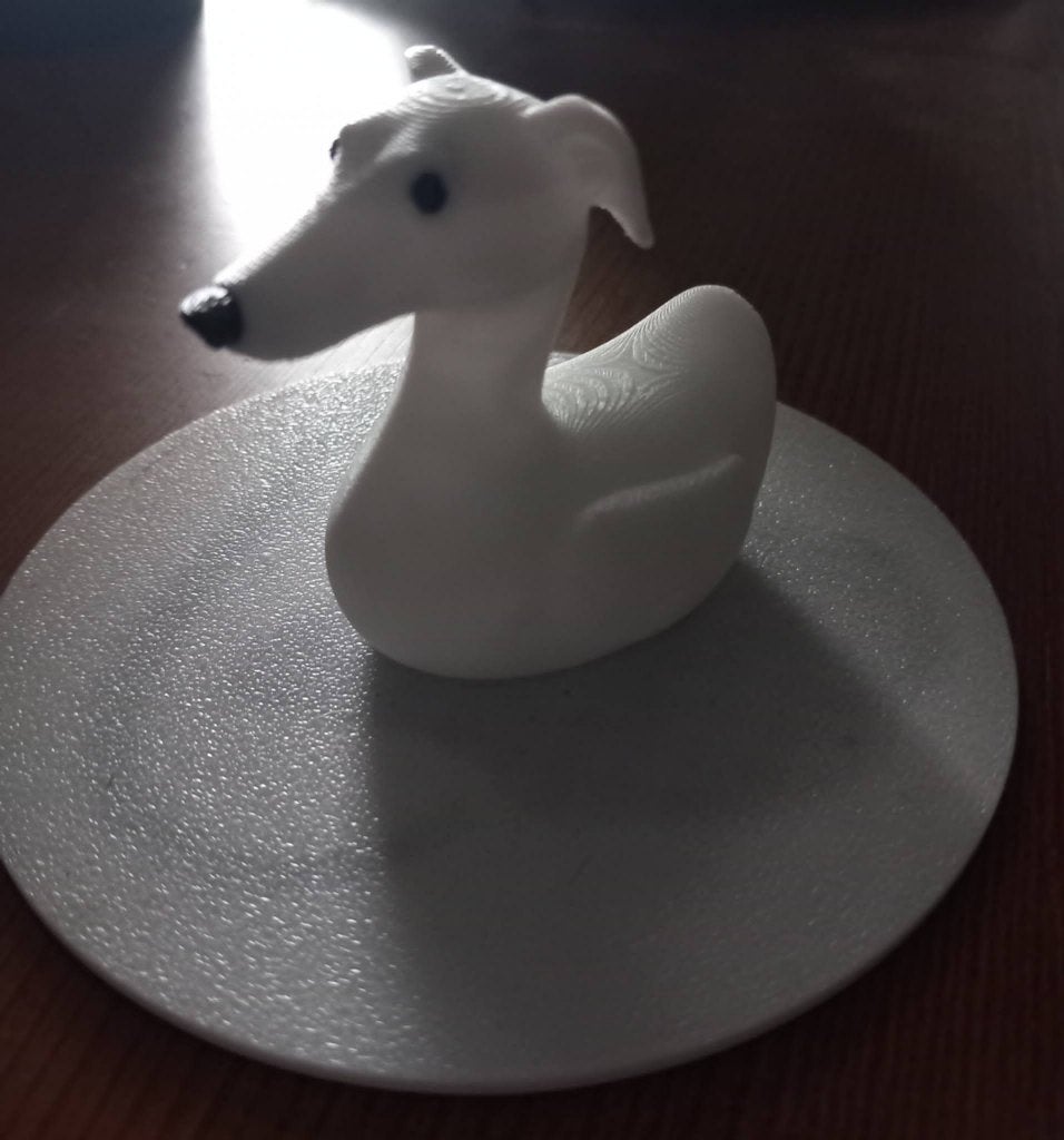 Badeendje Windhond Wit, Verzenden, Nieuw, Dier