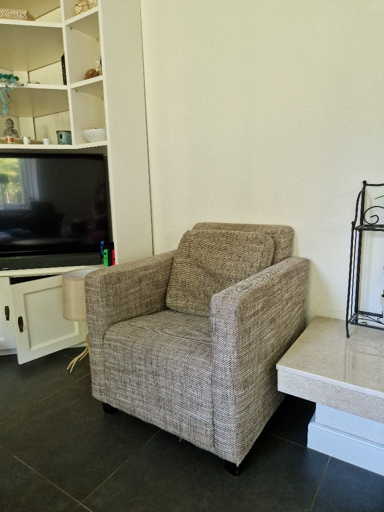 Fauteuil, Ophalen, 75 tot 100 cm, Zo goed als nieuw, Stof