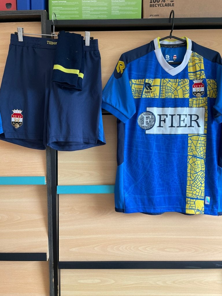 Willem II Robey Voetbaltenue Maat S Blauw, Blauw, Robey, Ophalen of Verzenden, Zo goed als nieuw