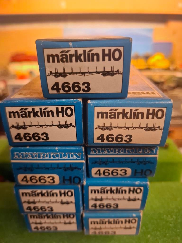 Marklin lege wagon doos 4663, Wisselstroom, Wagon, Ophalen of Verzenden, Zo goed als nieuw