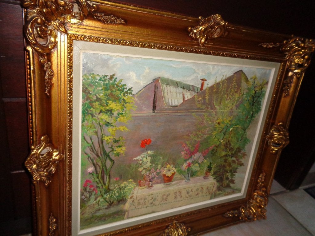 *R.Verbeke (1929) -Mooie schilderij -Vermeld in PIRON, BAS.., Ophalen of Verzenden