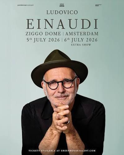 Ludovico Einaudi | 5 Juli Amsterdam | 2 topplekken | Vak A, Twee personen, Juli