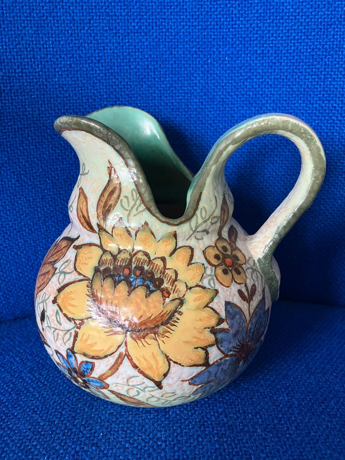 Gouda plateel kannetje, zuid Holland,14 cm hoog, Ophalen of Verzenden