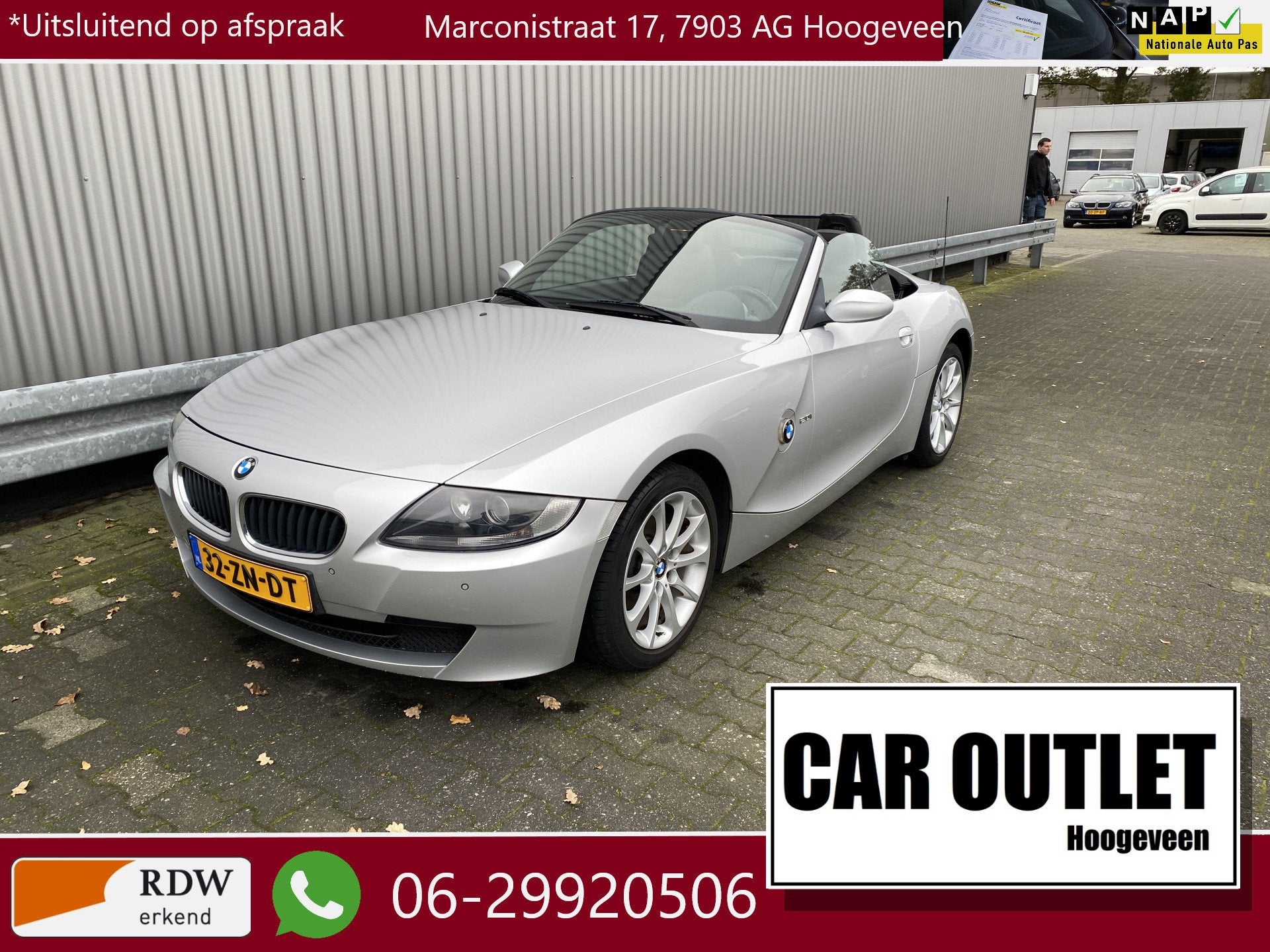BMW Z4 Roadster 2.0i Anniversary Nederlandse Auto Dealer Ond, Auto's, 13 km/l, 4 cilinders, Origineel Nederlands, Bedrijf