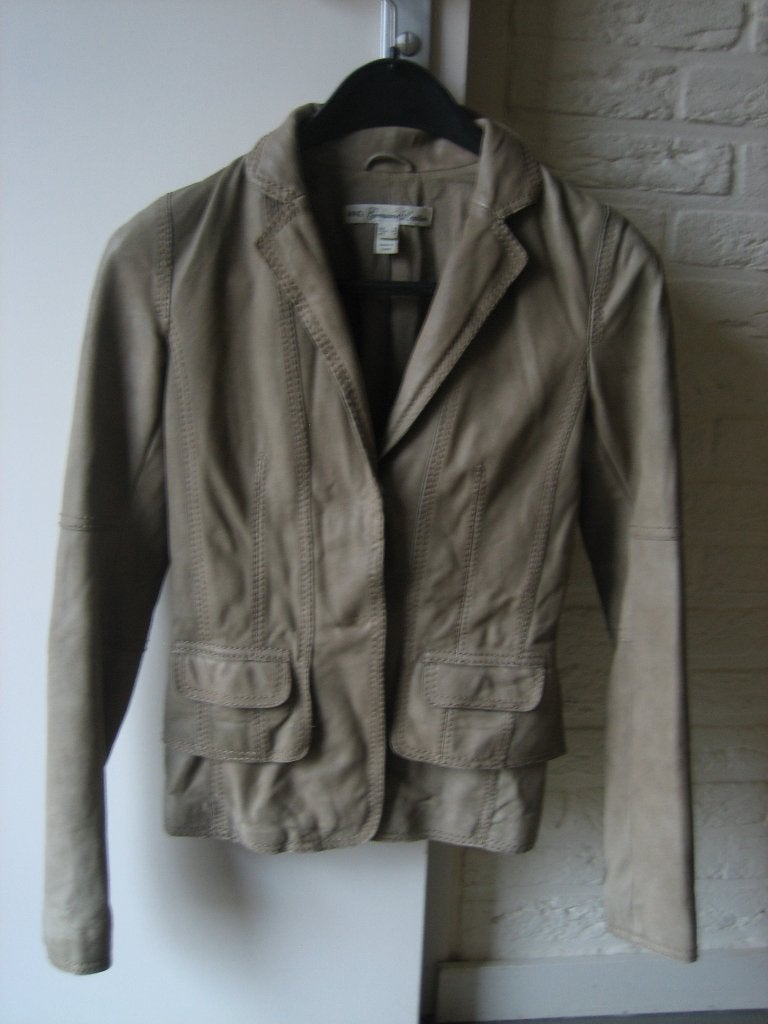 Prachtig nonchalant schapenleren jasje MANGO 34-36 snazzeys, Kleding | Dames, Mango, Verzenden, Beige, Zo goed als nieuw