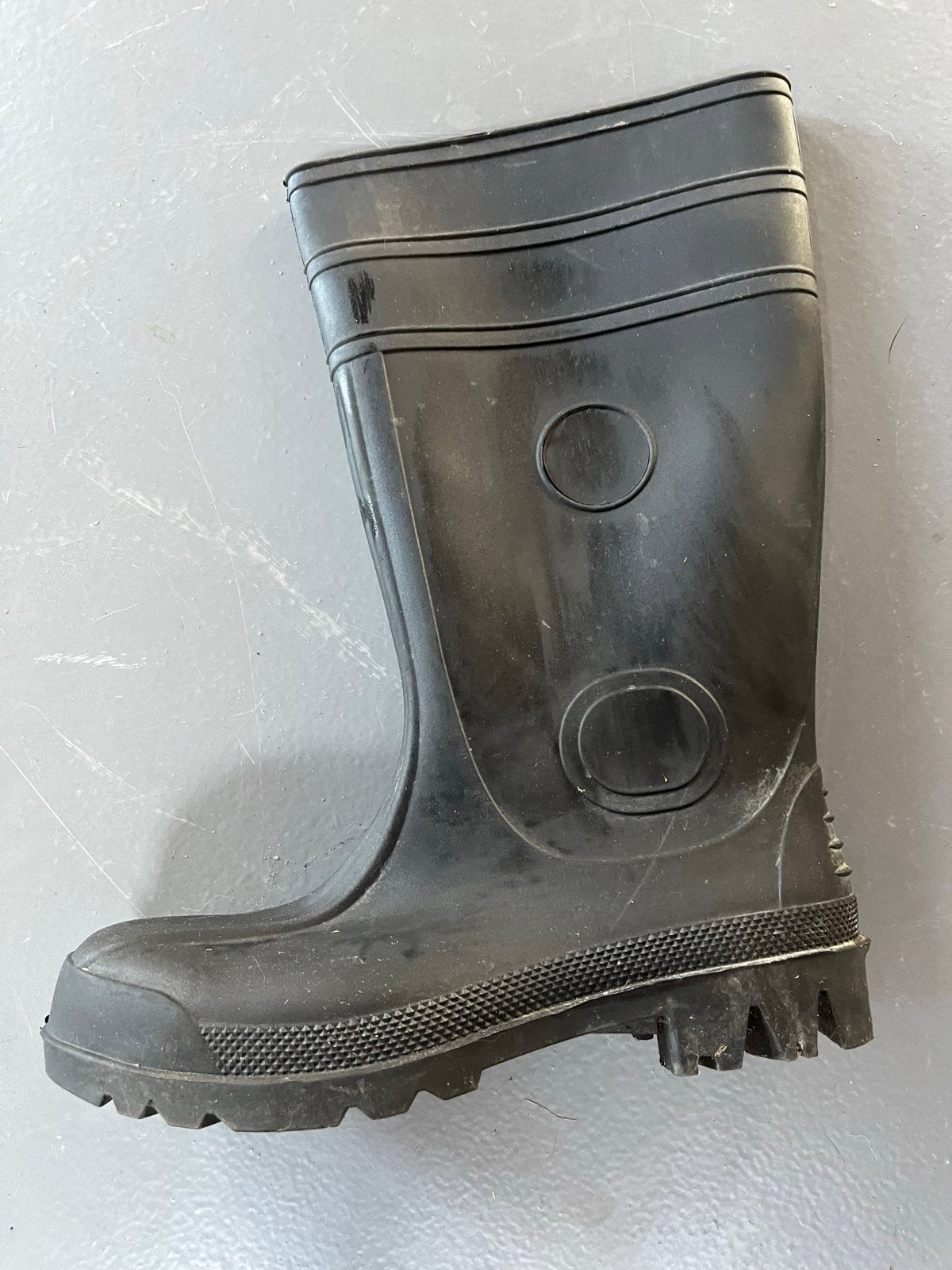Stevige regen/werk laarzen - Maat 43, Ophalen of Verzenden, Gedragen, Zwart, Regenlaarzen