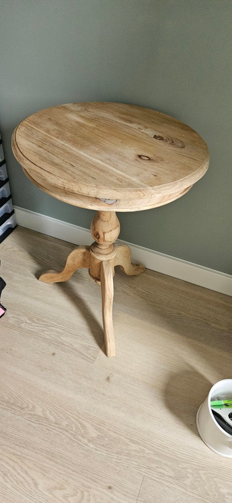 wijn tafeltje hout landelijke, Ophalen, Rond, 55 tot 75 cm, 60 cm of meer