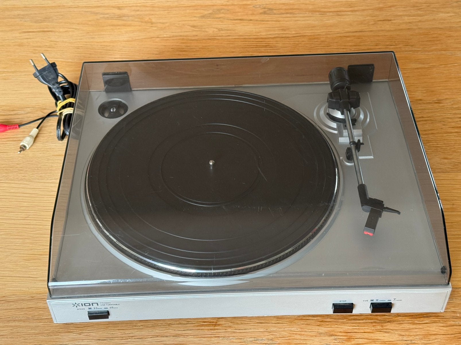 ION  TTUSB05 -USB TURNTABLE 33 & 45  RPM -AUTO-STOP-RETURN, Overige merken, Gebruikt, Ophalen of Verzenden, USB-aansluiting