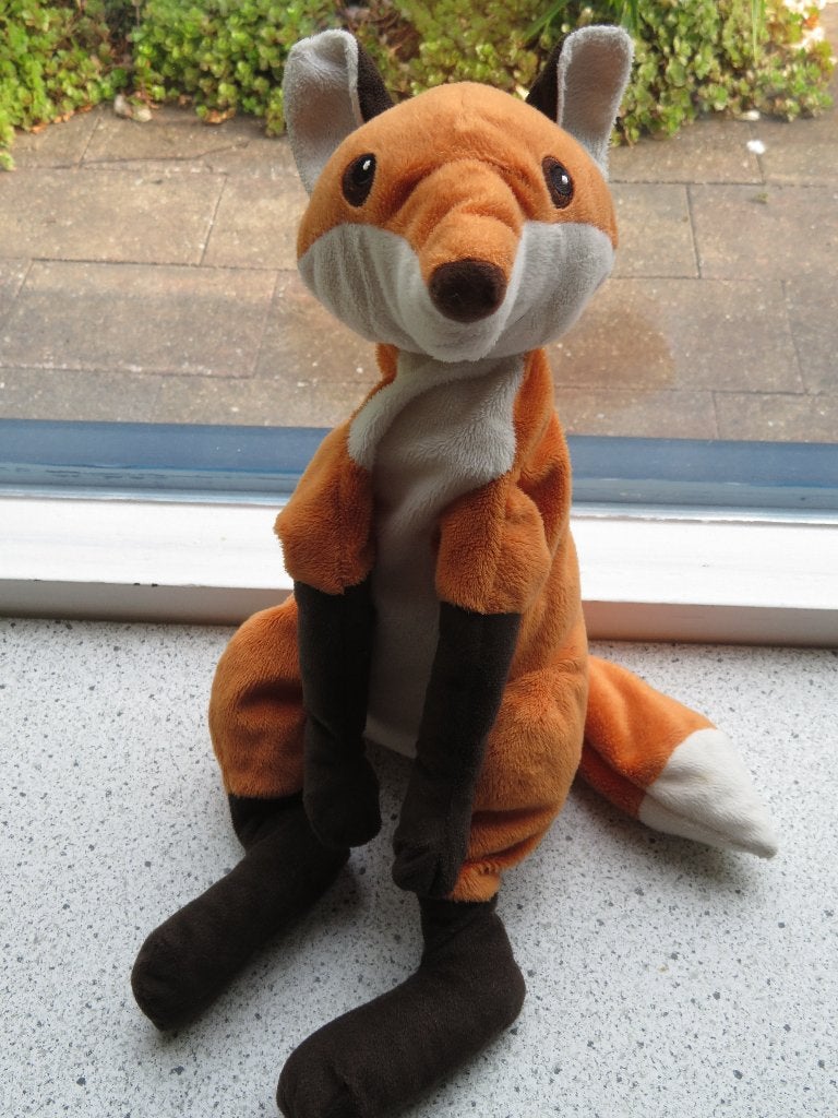 Vos van Ikea oranje velours meet ca 34 cm breed, Oranje, IKEA, Overige typen, Ophalen of Verzenden