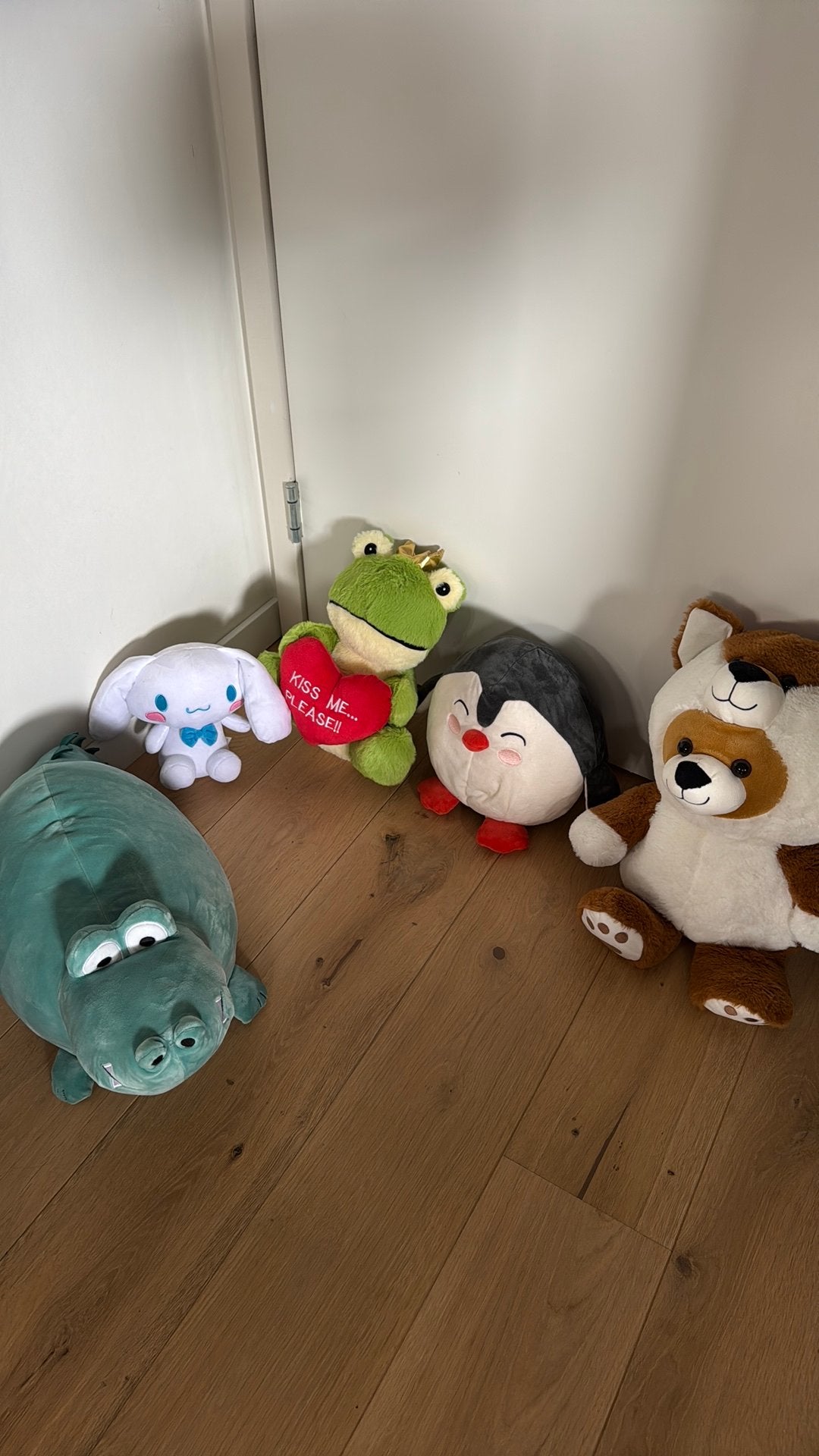 Knuffels nieuw kikker, beer, nijlpaard en pinguin, Ophalen, Zo goed als nieuw, Beer