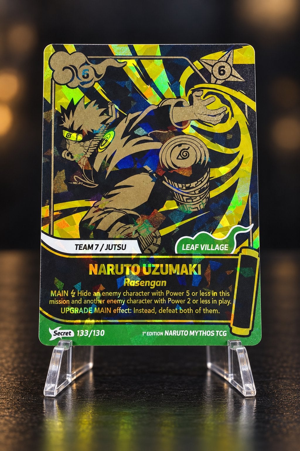 Naruto Uzumaki Rasengan Secret 133/130 TCG Kaart, Verzamelen, Ophalen of Verzenden, Zo goed als nieuw