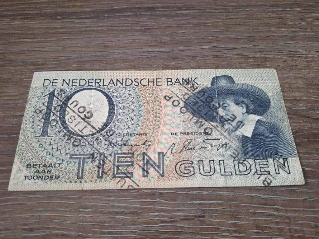 Biljet 10 gulden Staalmeester - buiten omloop, 1943, Postzegels en Munten, Bankbiljetten | Nederland, Ophalen of Verzenden, 10 gulden