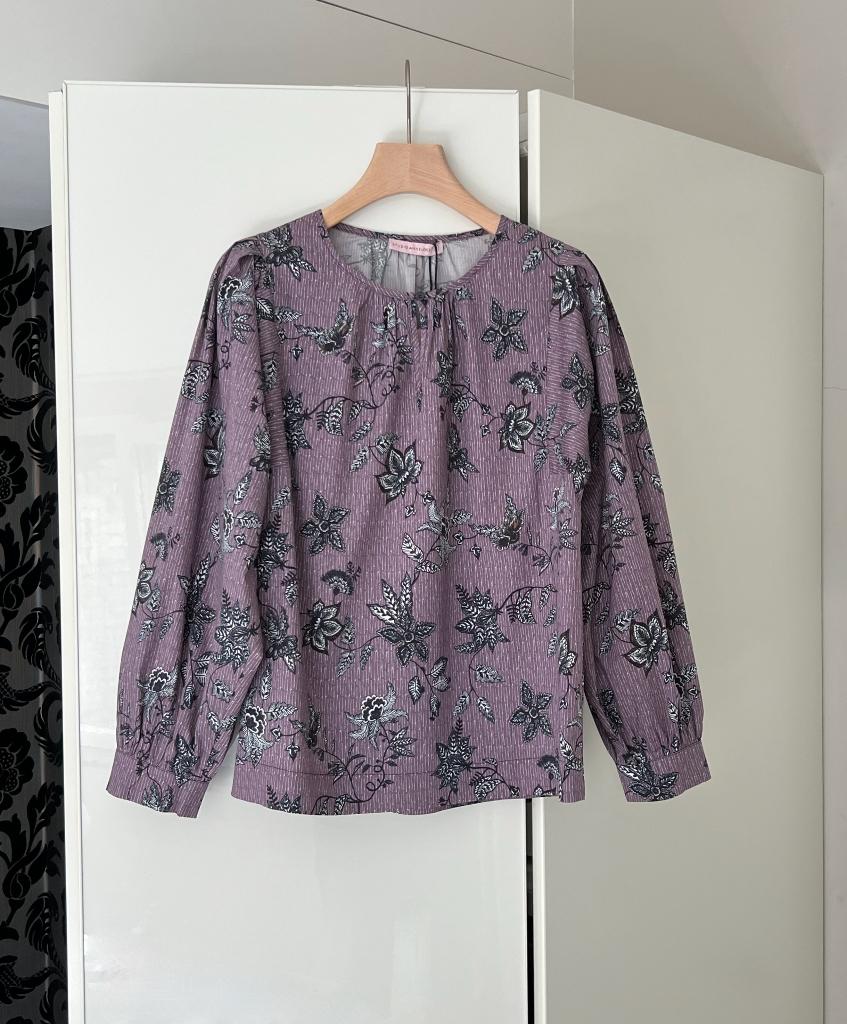 Nieuw+kaartje: Studio Anneloes blouse top pofmouw; medium, Kleding | Dames, Maat 38/40 (M), Studio Anneloes, Paars, Nieuw