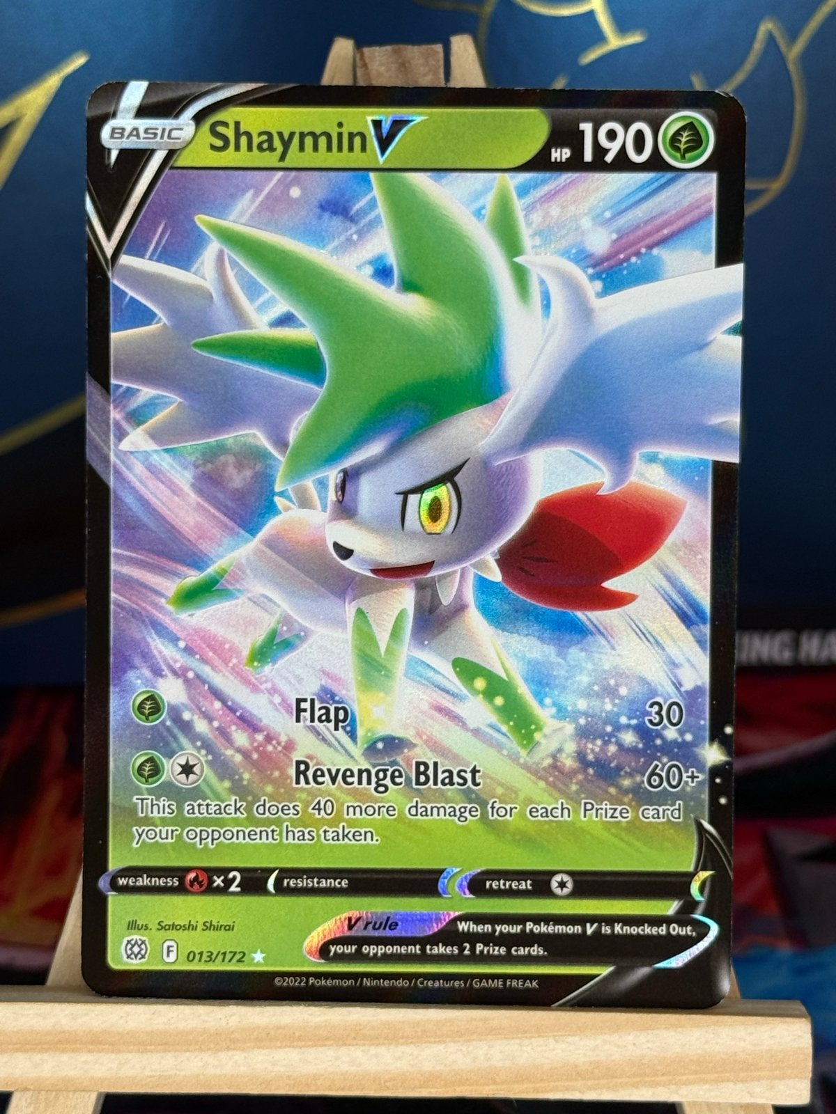 Shaymin V #13 | Pokemon Brilliant Stars, Ophalen of Verzenden, Zo goed als nieuw, Losse kaart