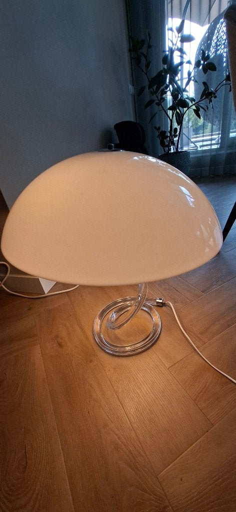 Originele Vintage Harco Loor MCM acryl tafellamp, Ophalen, Kunststof, Gebruikt, Overige merken