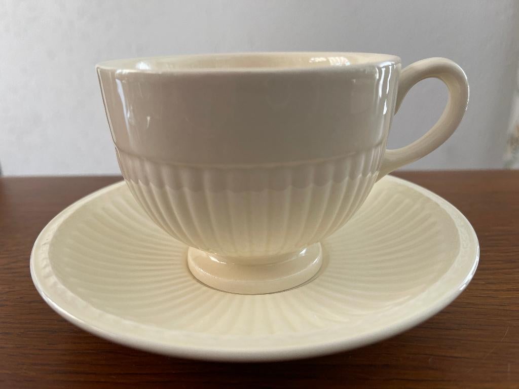 "Wedgwood Edme Plain" Extra Grote Kop 9,3 cm & Schotel Nieuw, Huis en Inrichting, Nieuw, Ophalen of Verzenden, Overige stijlen