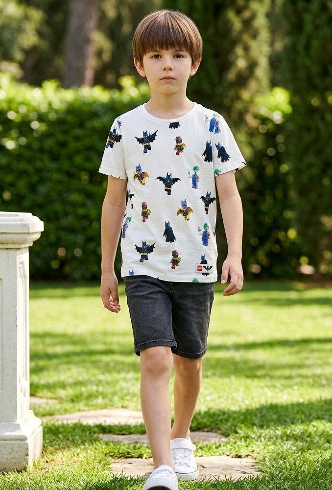 H&M Batman Lego T-shirt maat 134/140, Gebruikt, H&M, Ophalen of Verzenden, Shirt of Longsleeve