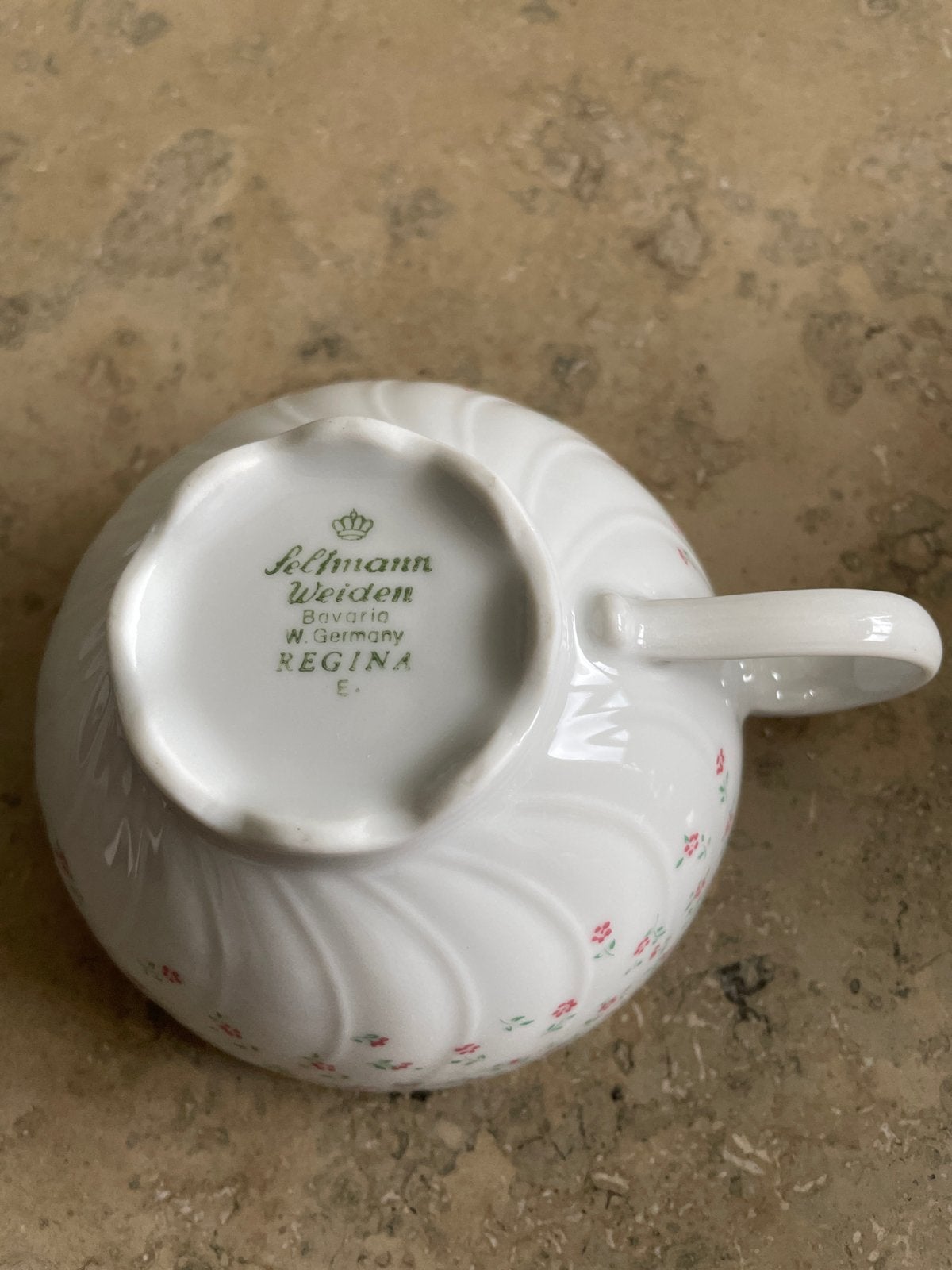 Feltmann Weiden Regina theeservies - 6 kop en schotels, Gebruikt, Overige merken, Klassiek, Ophalen of Verzenden