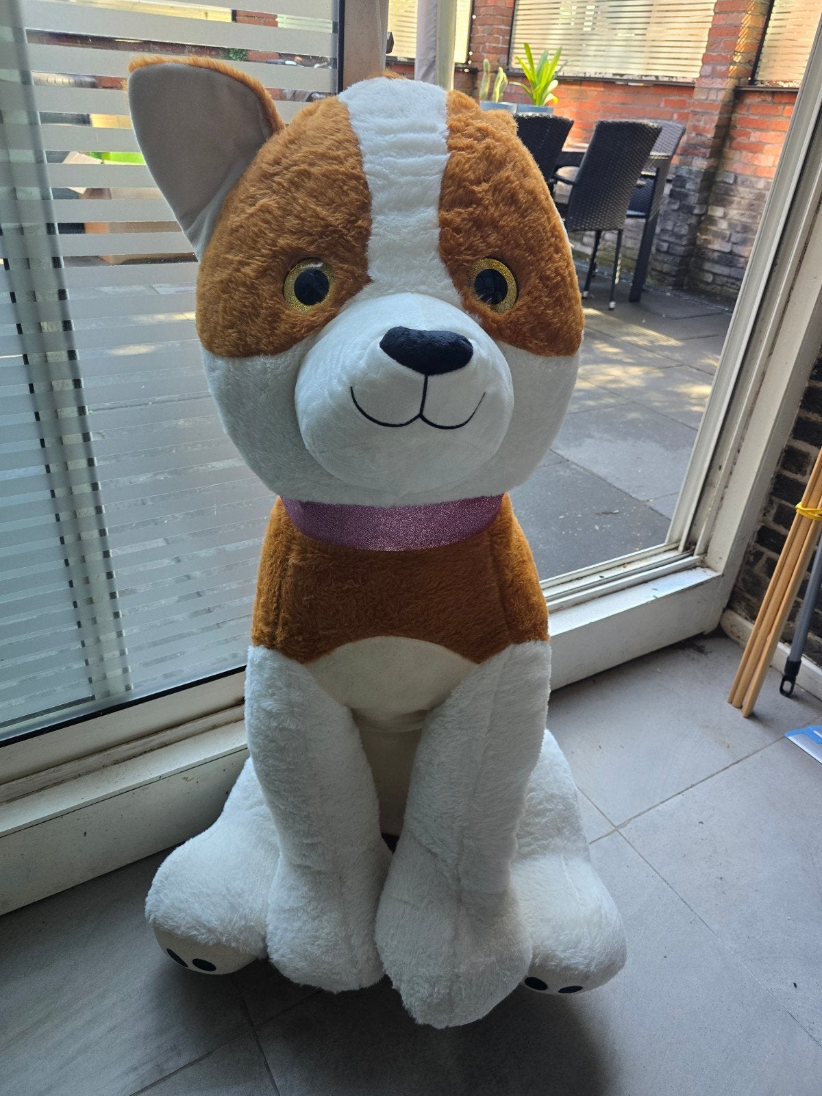 XL knuffel hond, Ophalen of Verzenden, Zo goed als nieuw, Hond