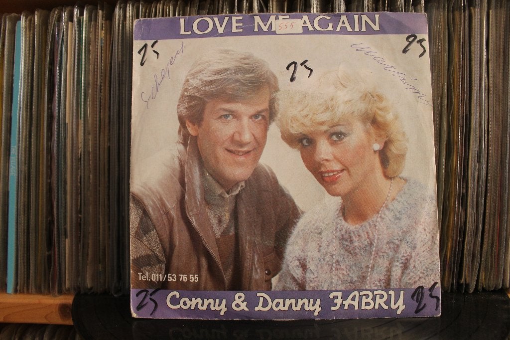 7" Single Conny & Danny Fabry - Love Me Again / Conny's Rock, Gebruikt, Verzenden, 7 inch, Pop