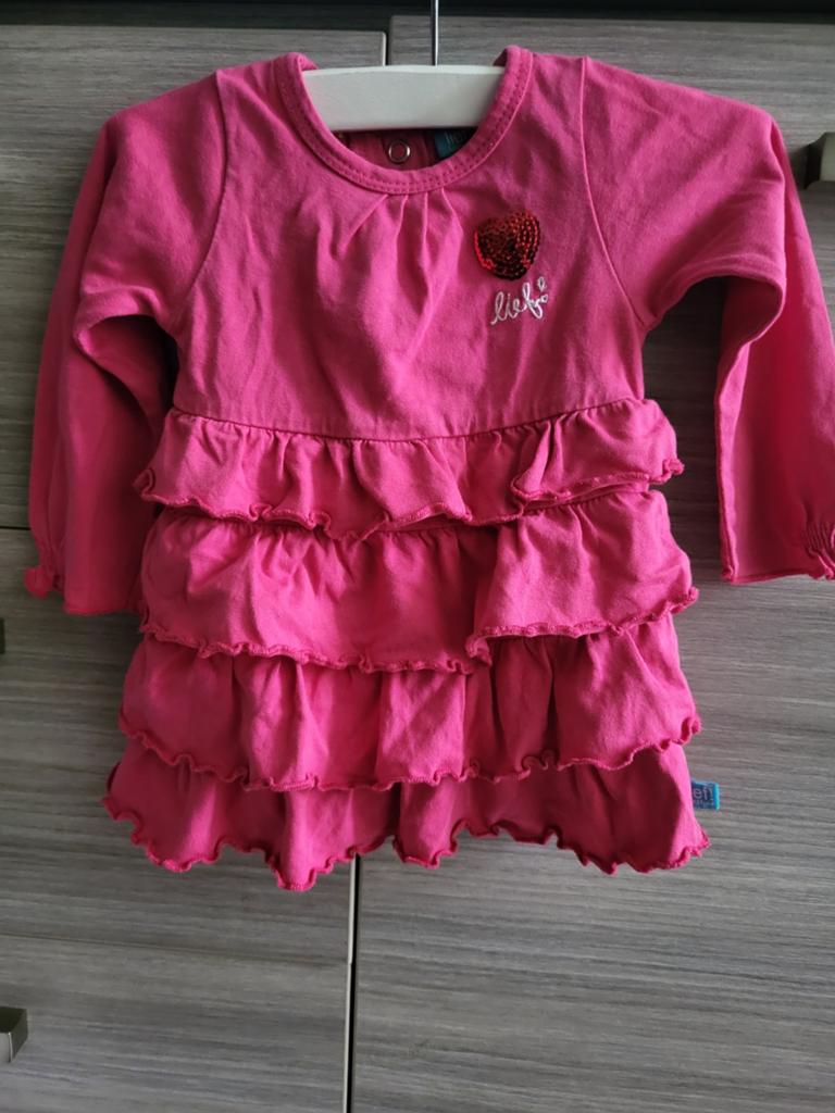 Lief! Jurkje maat 68 zgan, Kinderen en Baby's, Babykleding | Maat 68, Meisje, Jurkje of Rokje, Lief!, Ophalen of Verzenden