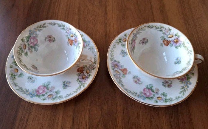 Set van 2 Krautheim Selb Bavaria kop en schotels, Ophalen of Verzenden