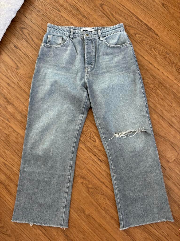 Zara wide leg spijkerbroek, Ophalen of Verzenden, Zo goed als nieuw, Blauw, Overige jeansmaten