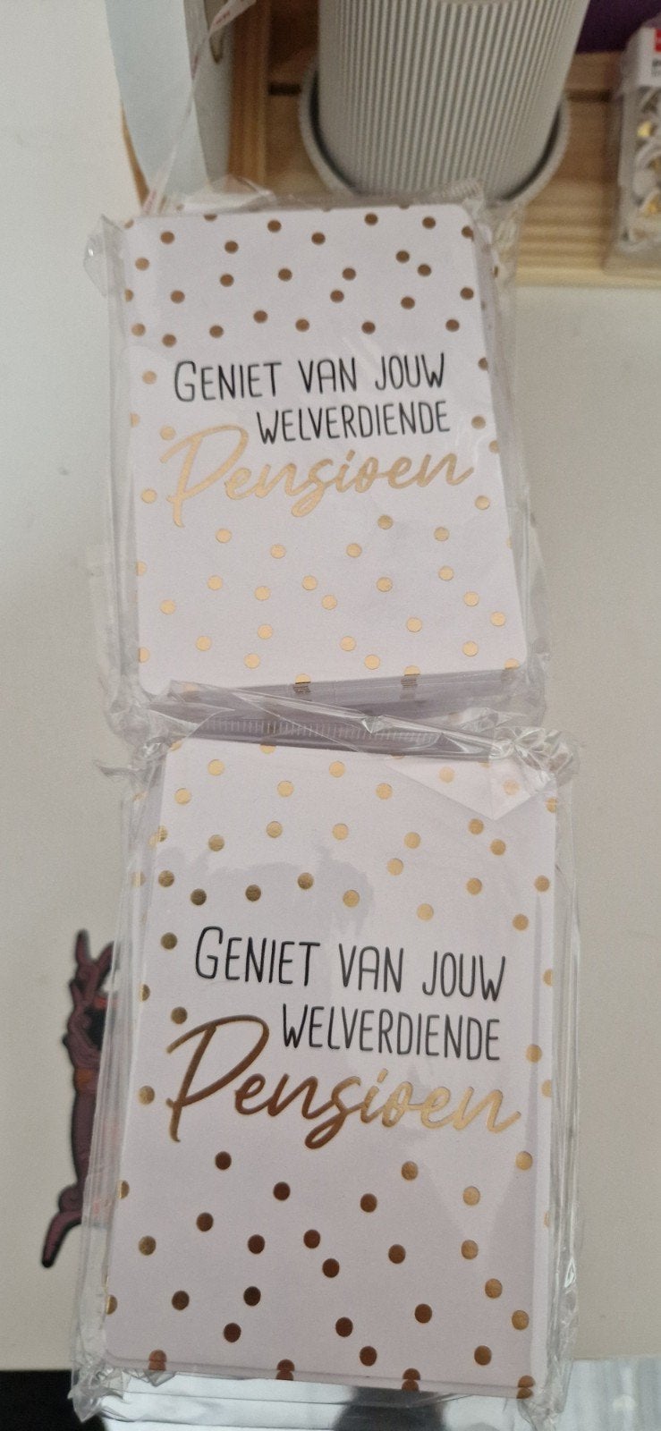 Cadeau kaartjes - pensioen- A7, Ophalen of Verzenden