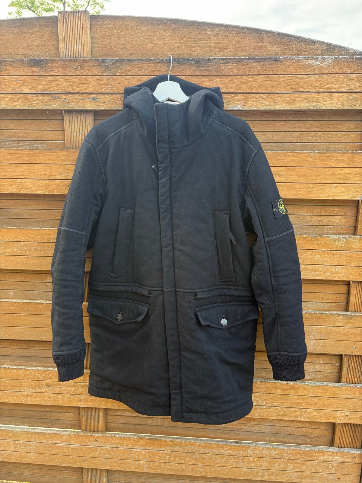 Stone Island Heren Parka XL PANNO-R 4L Stretch Zwart, Kleding | Heren, Jassen | Winter, Ophalen of Verzenden, Gedragen, Maat 56/58 (XL)
