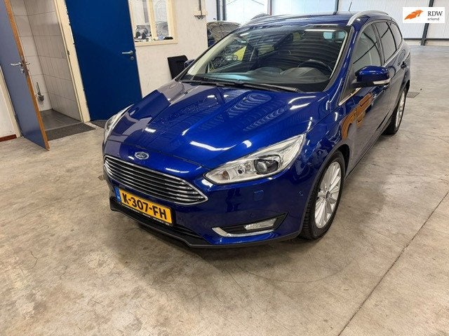 Ford Focus Wagon 1.6 EcoBoost Trend Sport, Auto's, Euro 6, 4 cilinders, Blauw, Handgeschakeld