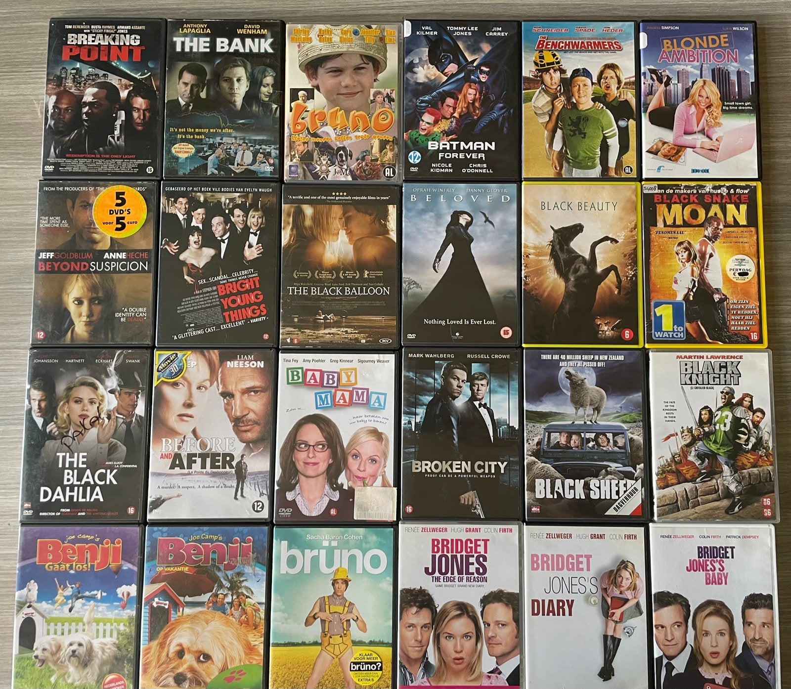 Films B (186x), Cd's en Dvd's, Vanaf 12 jaar, Ophalen, Zo goed als nieuw