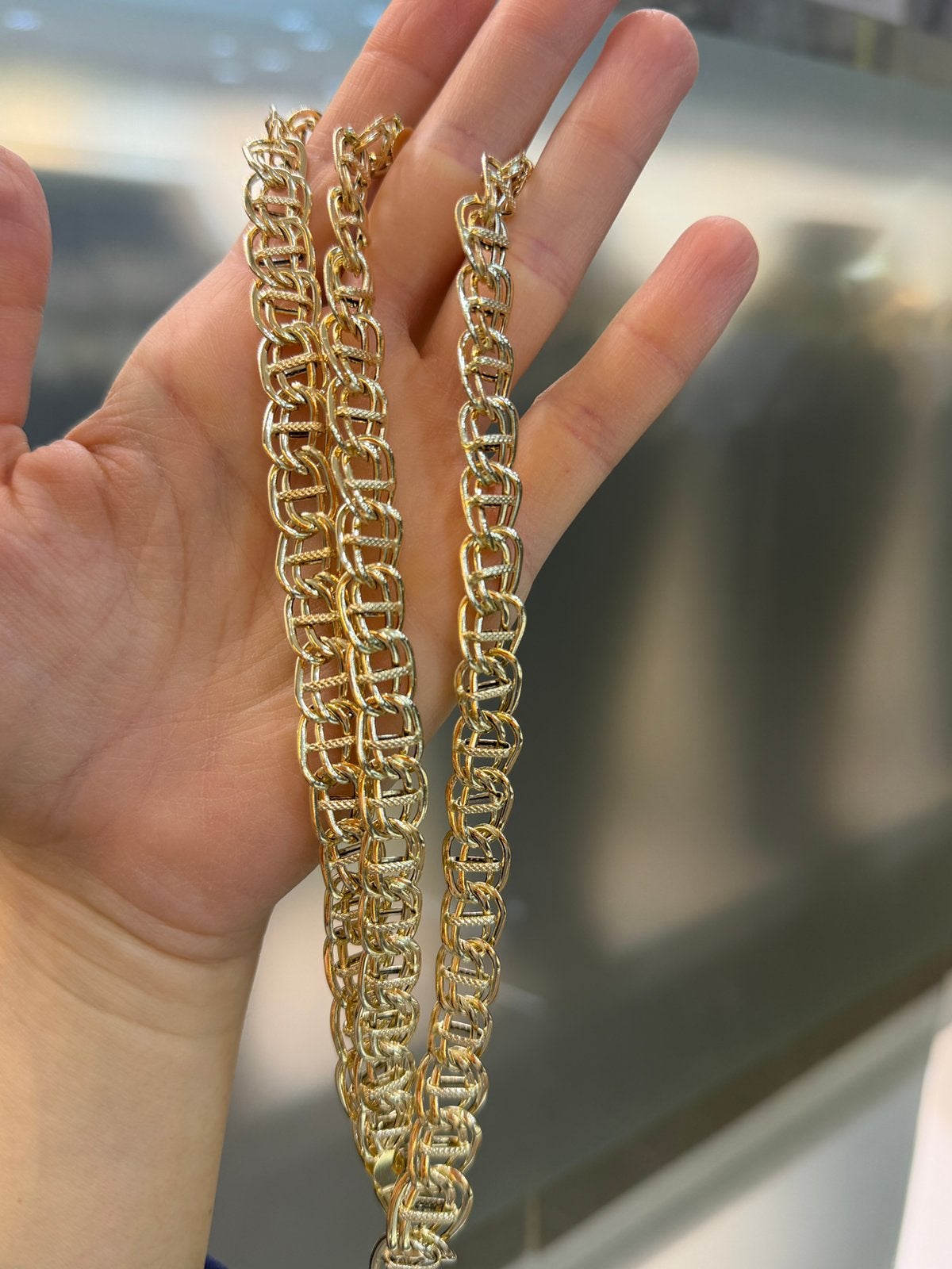 14KT Goud - 15.4 Gram - Ketting - Armband - Vrouwenset, Ophalen, Nieuw, Goud