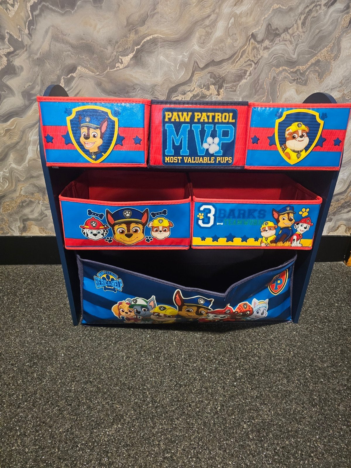 Paw Patrol houten kast-opbergrek, Minder dan 90 cm, Ophalen of Verzenden, Zo goed als nieuw, Minder dan 75 cm