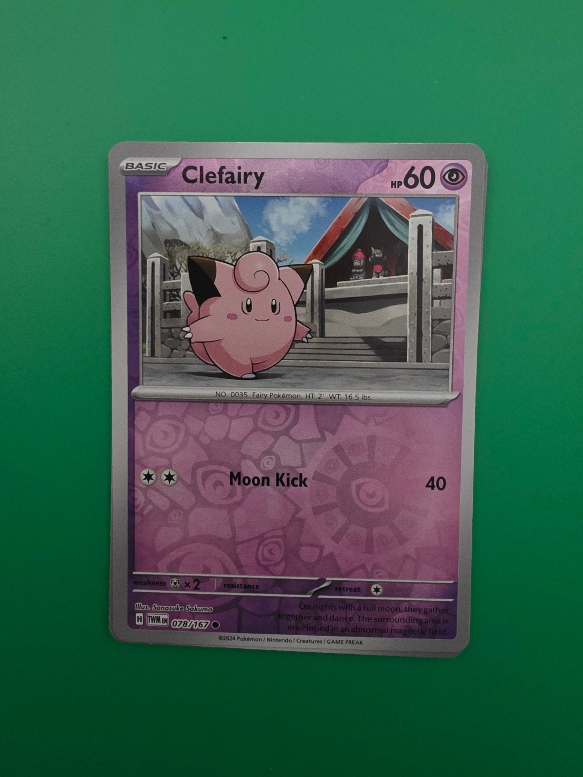 Clefairy 078/167 Reverse holo, Ophalen of Verzenden