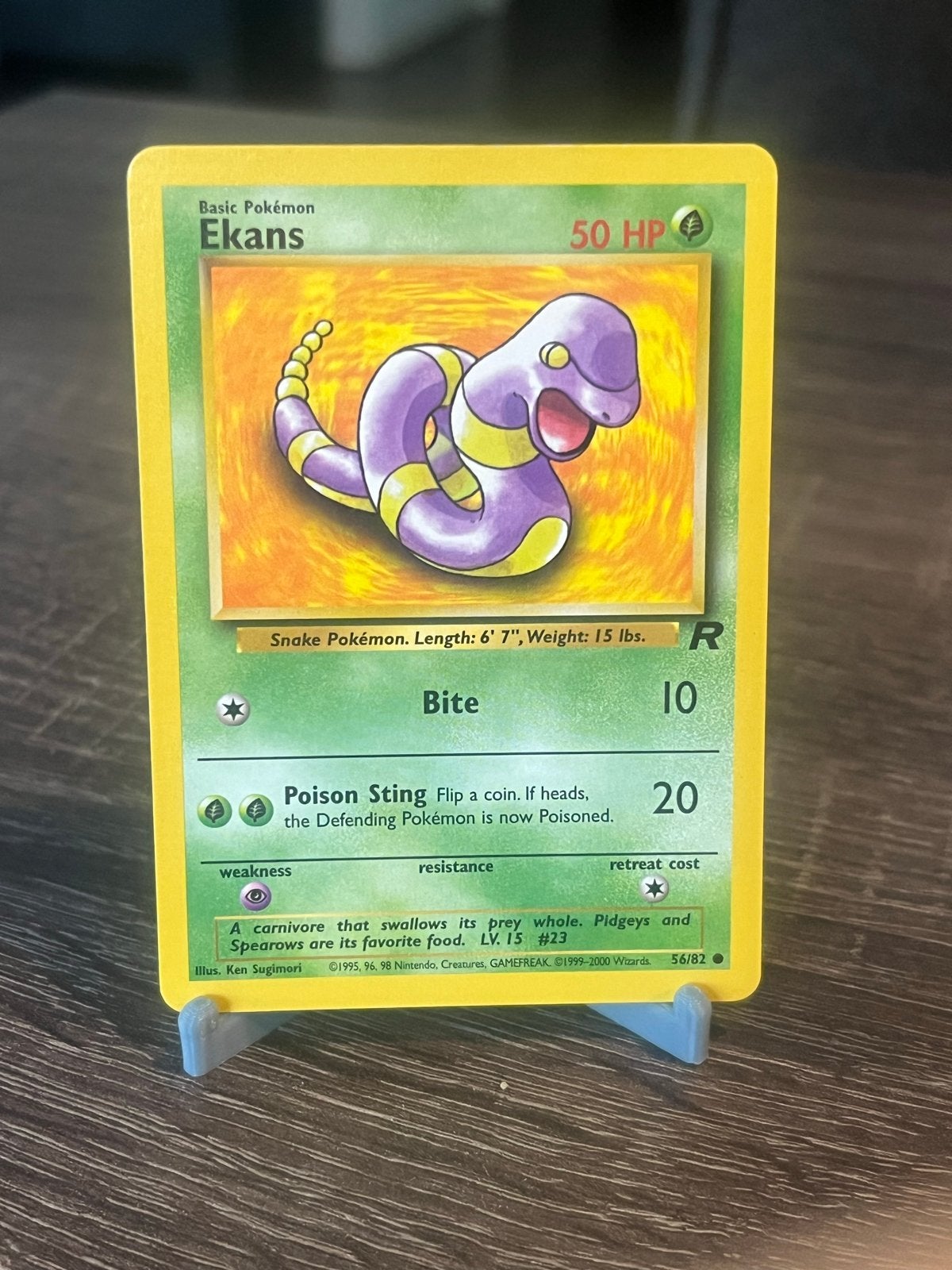 Ekans (56/82) - Team Rocket - EX, Ophalen of Verzenden, Zo goed als nieuw, Losse kaart