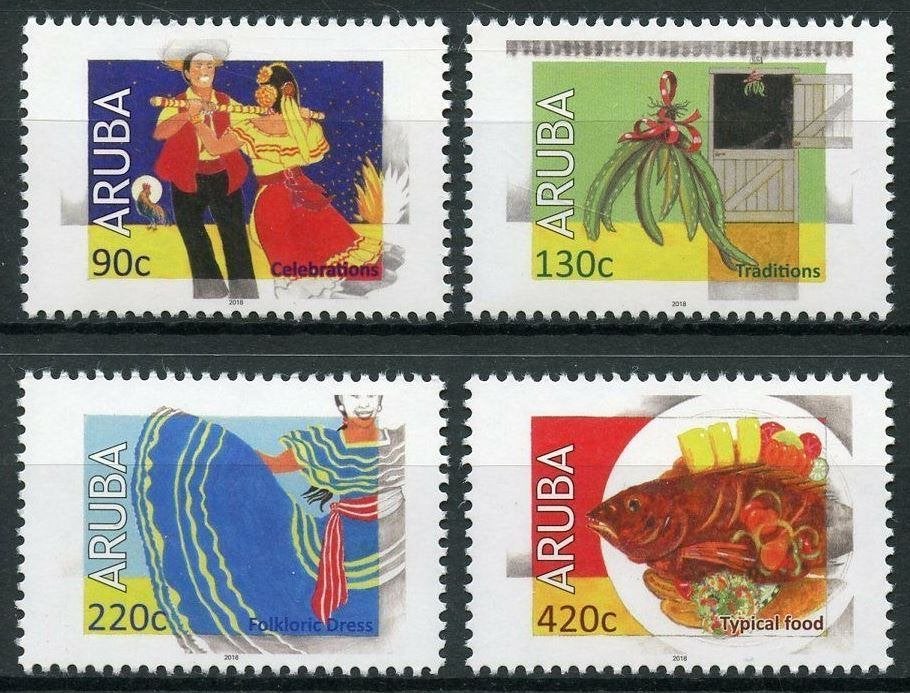 Aruba 983/6 postfris Cultuur 2018, Ophalen of Verzenden, Postfris